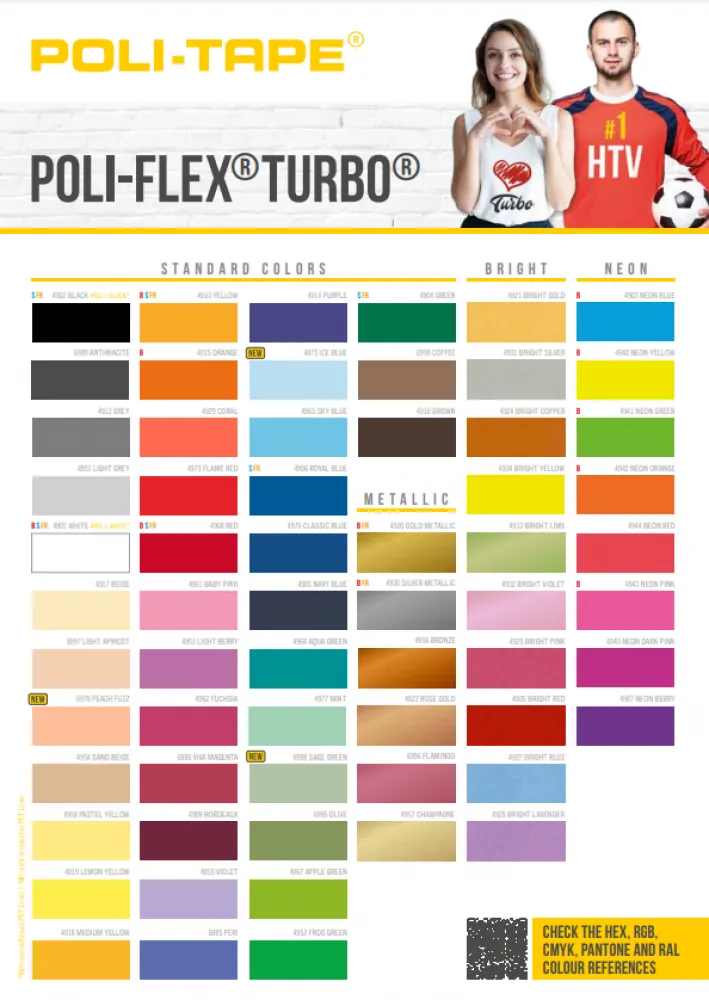 Farbkarte Poli-Flex Turbo